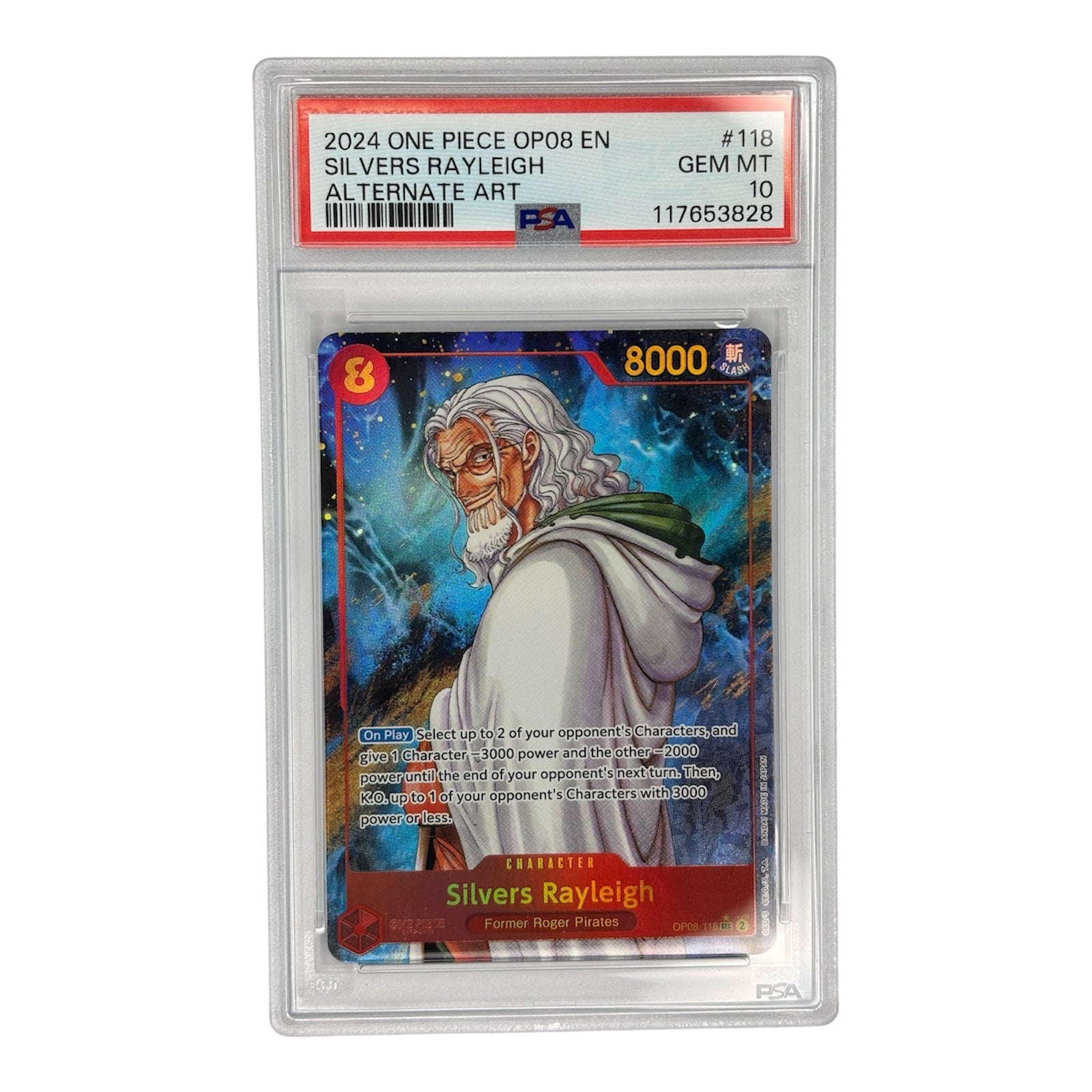 Silvers Rayleigh OP08 Two Legends  AR PSA 10