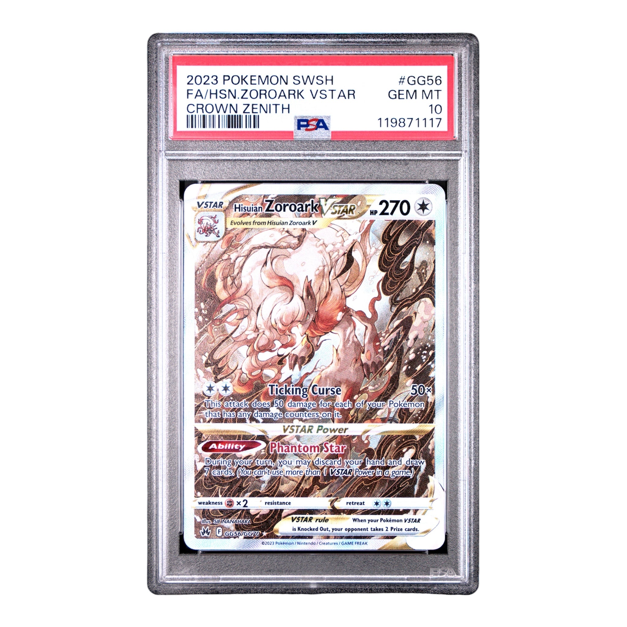 Hisuian Zoroark VSTAR PSA 10