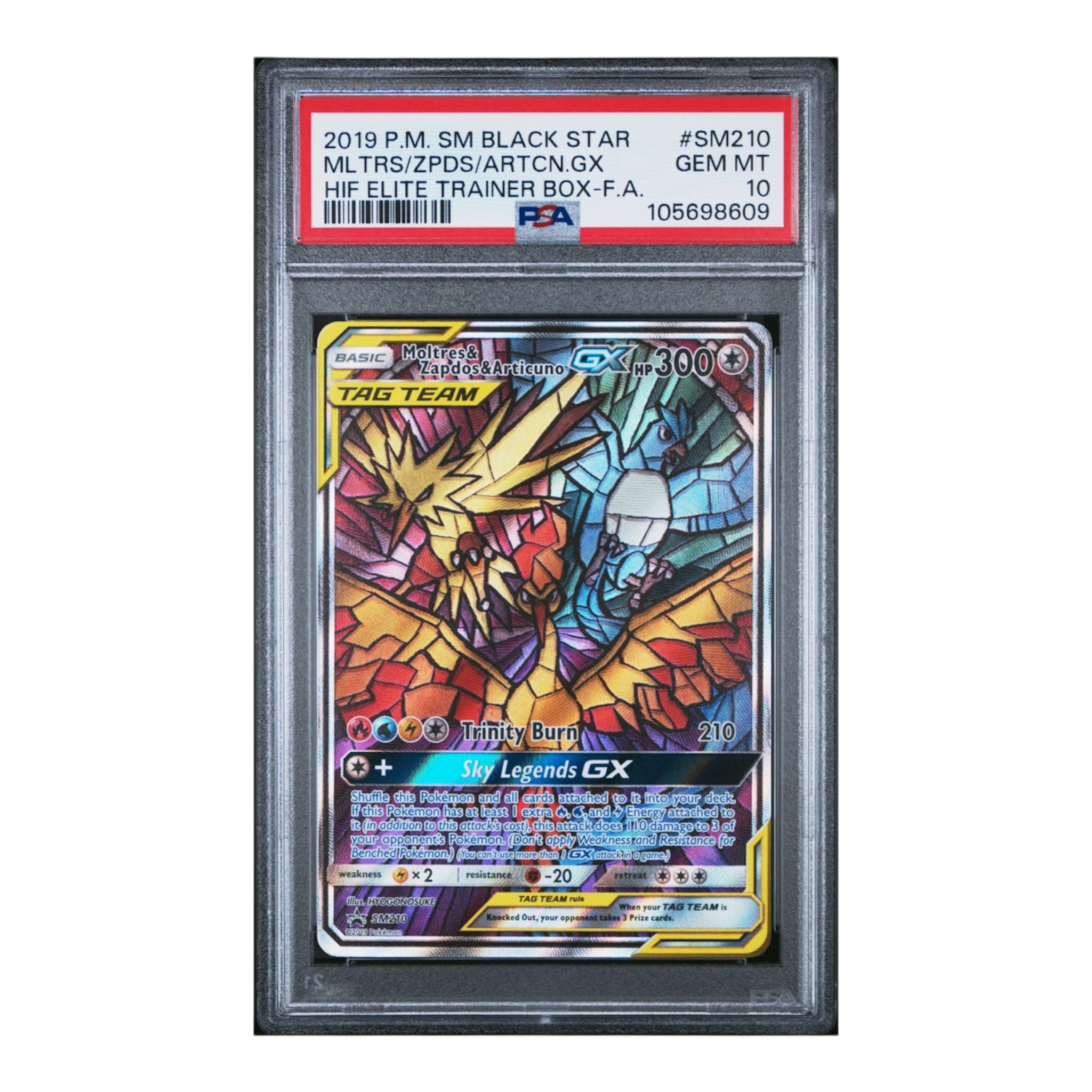 Moltres/Zapdos/Articuno GX Promo PSA 10
