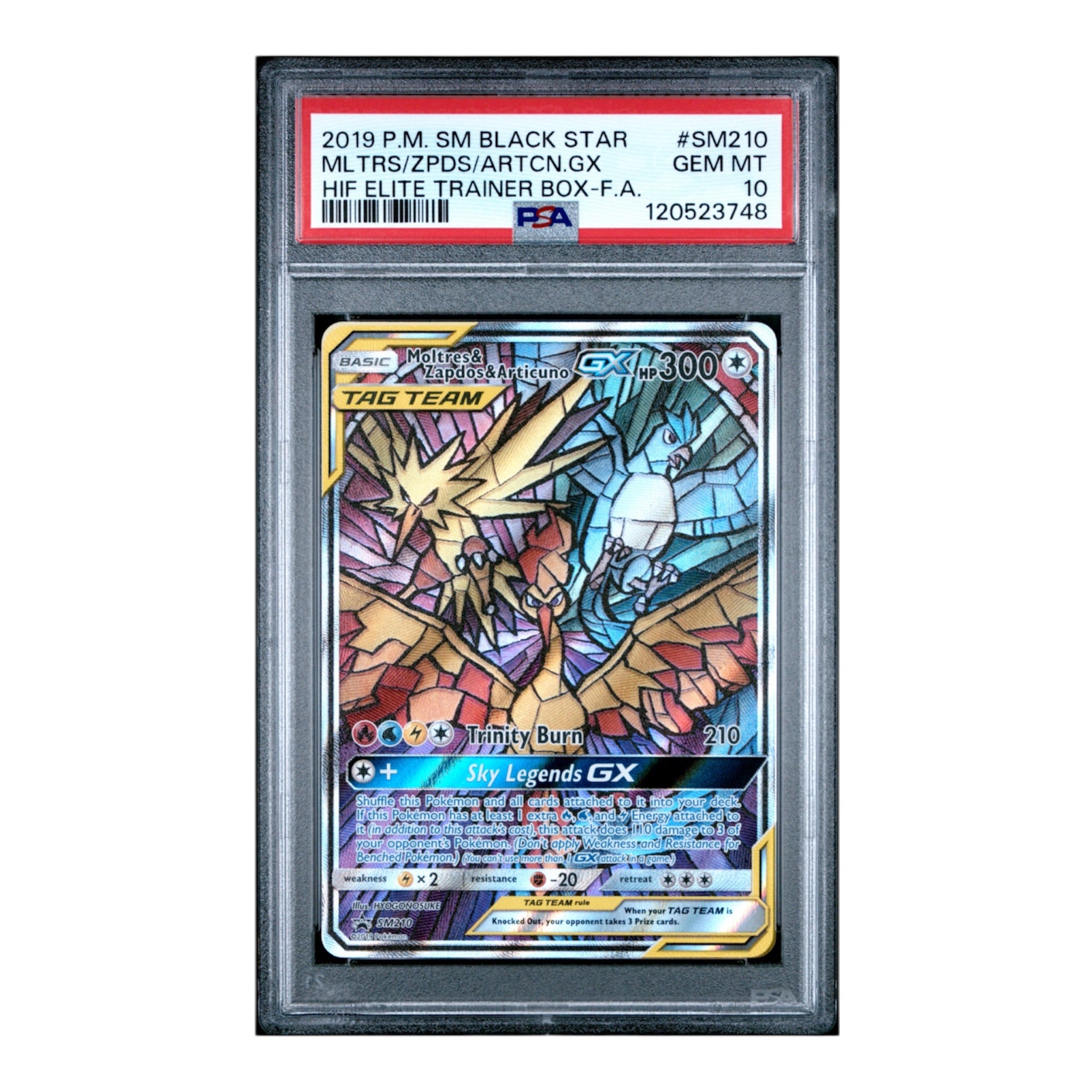 Moltres/Zapdos/Articuno GX Promo PSA 10