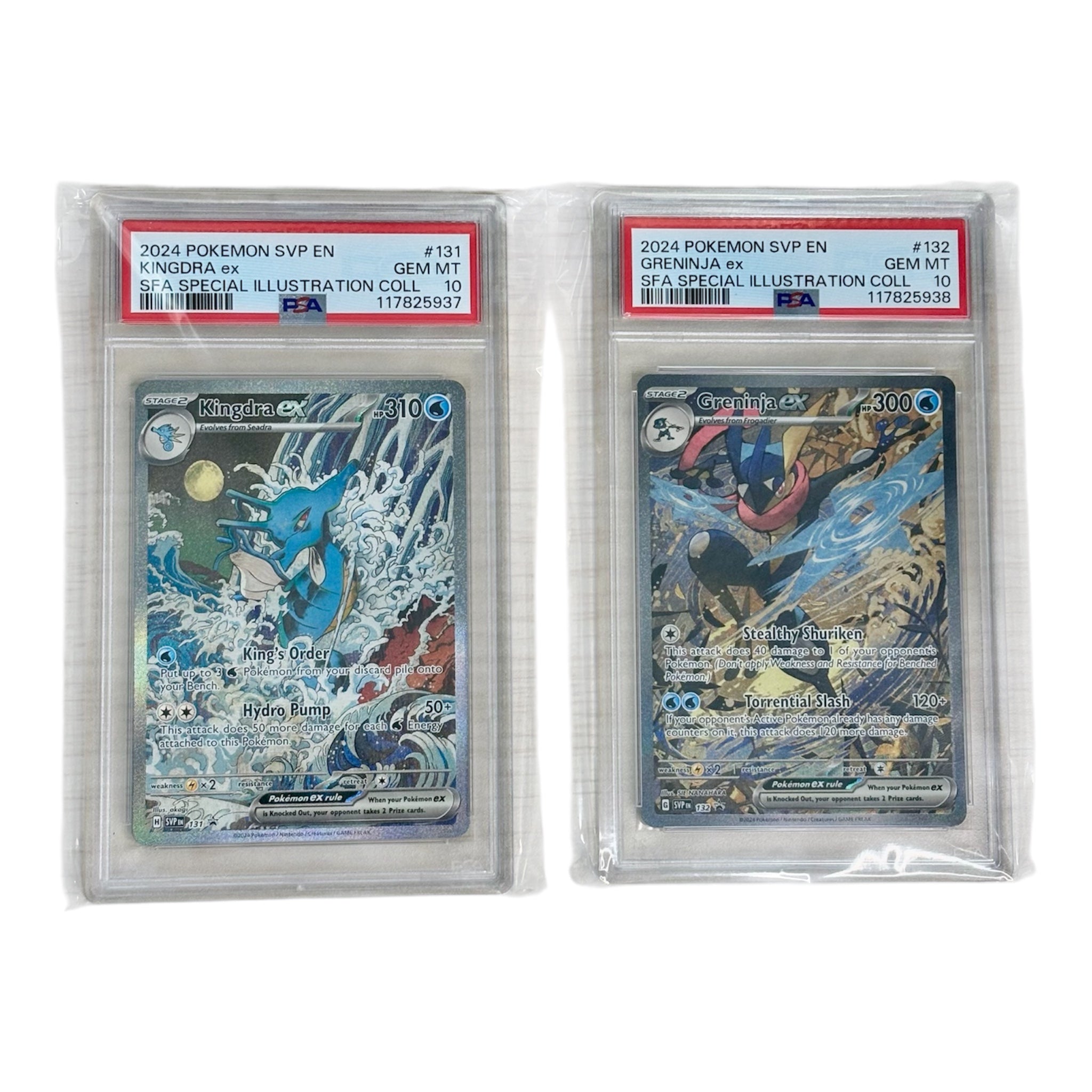 Kingra & Greninja Black Star Promo Sequential PSA 10