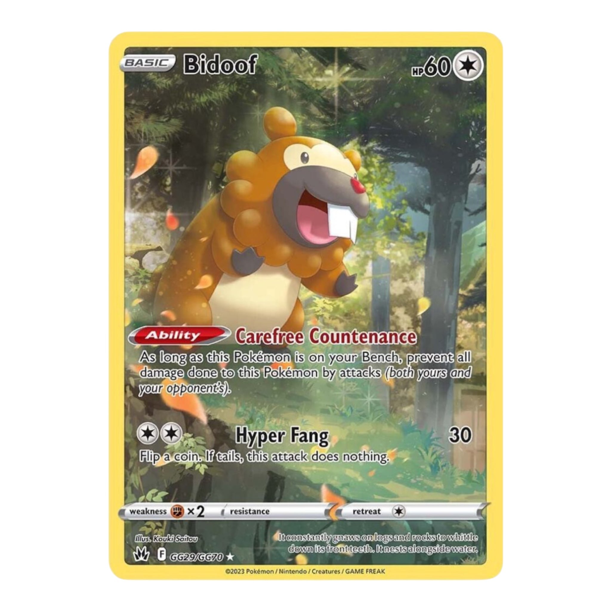 Bidoof GG29/GG70 Crown Zenith