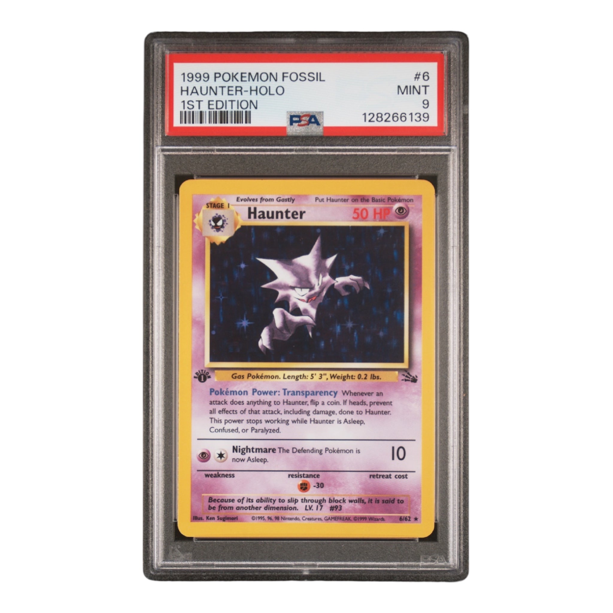Haunter Fossil 1st Edition PSA 9