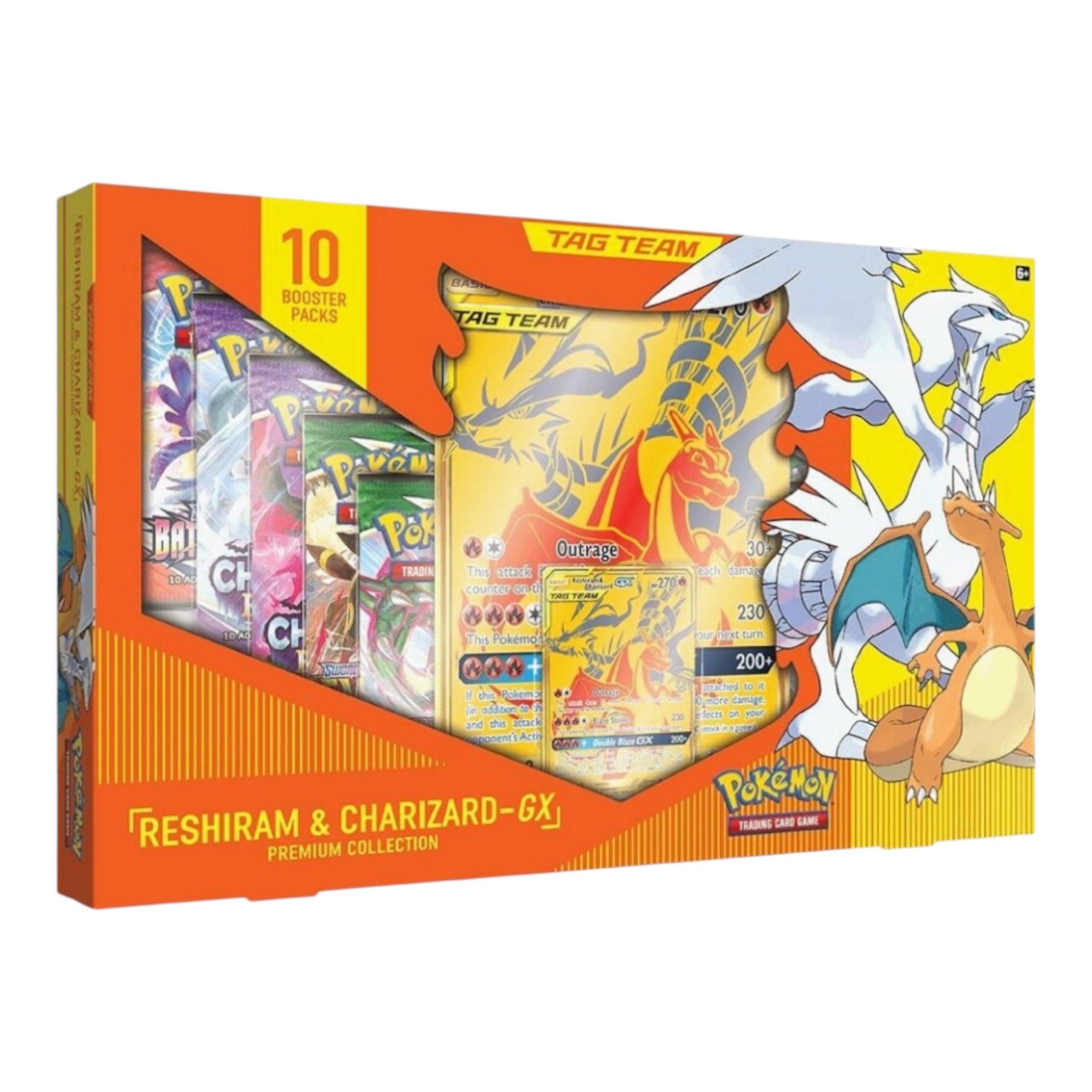 reshiram gx pokemon card value Reshiram & Charizard GX Premium Collection (Slight Package Imperfectio – OV Games LLC