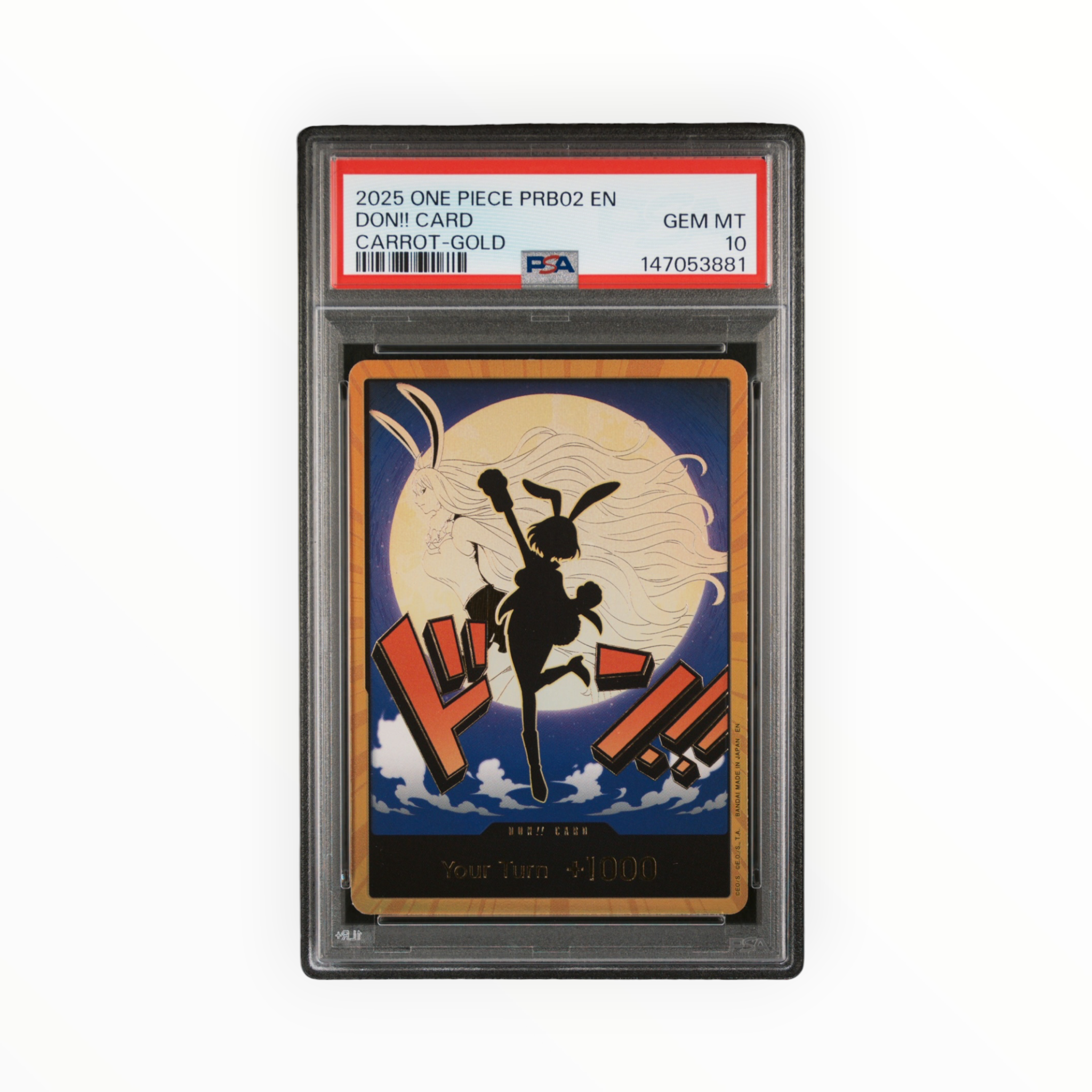Carrot Don!! Card Gold PRB02 Premium Booster Vol. 2 PSA 10