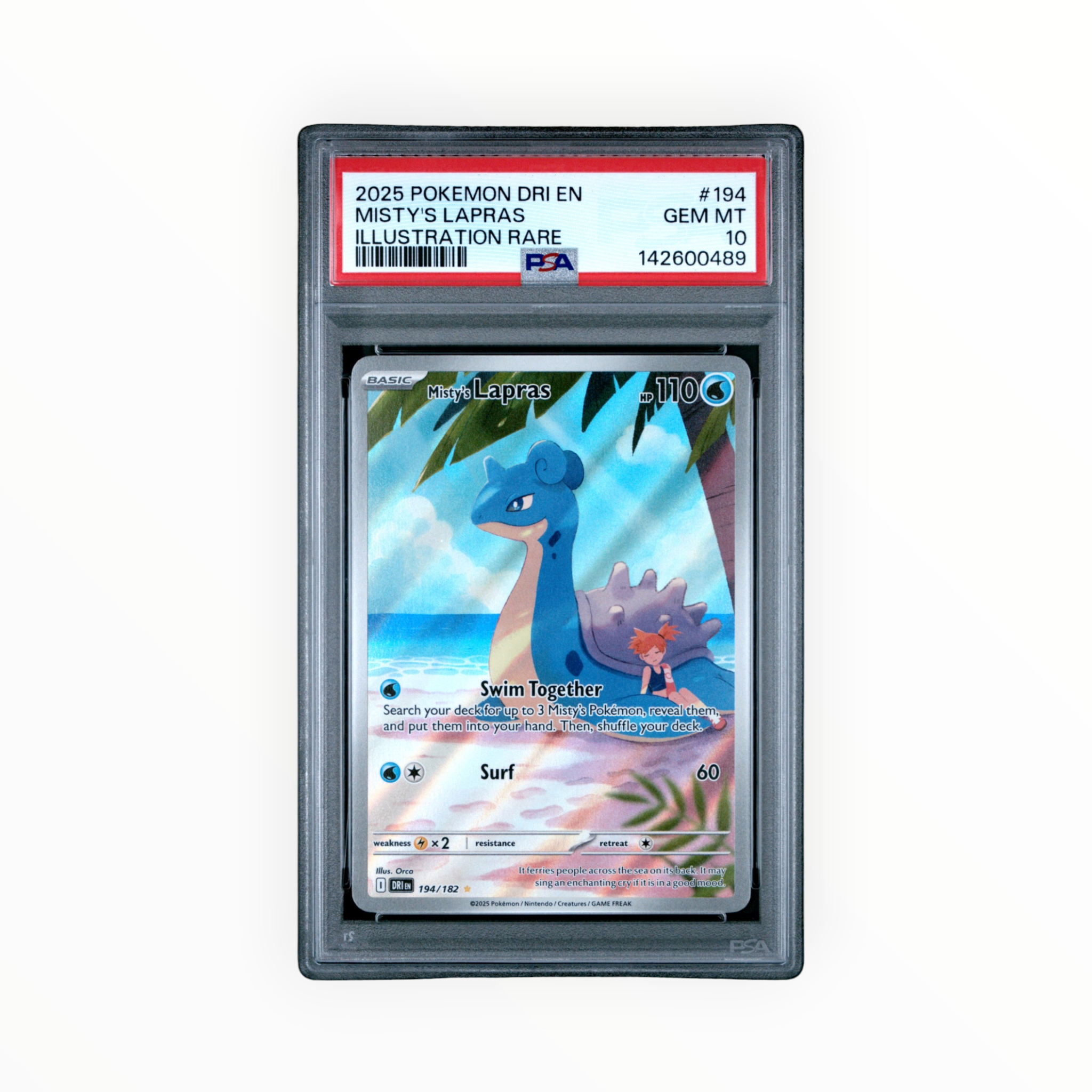 Misty's Lapras #194 Illustration Rare Destined Rivals PSA 10