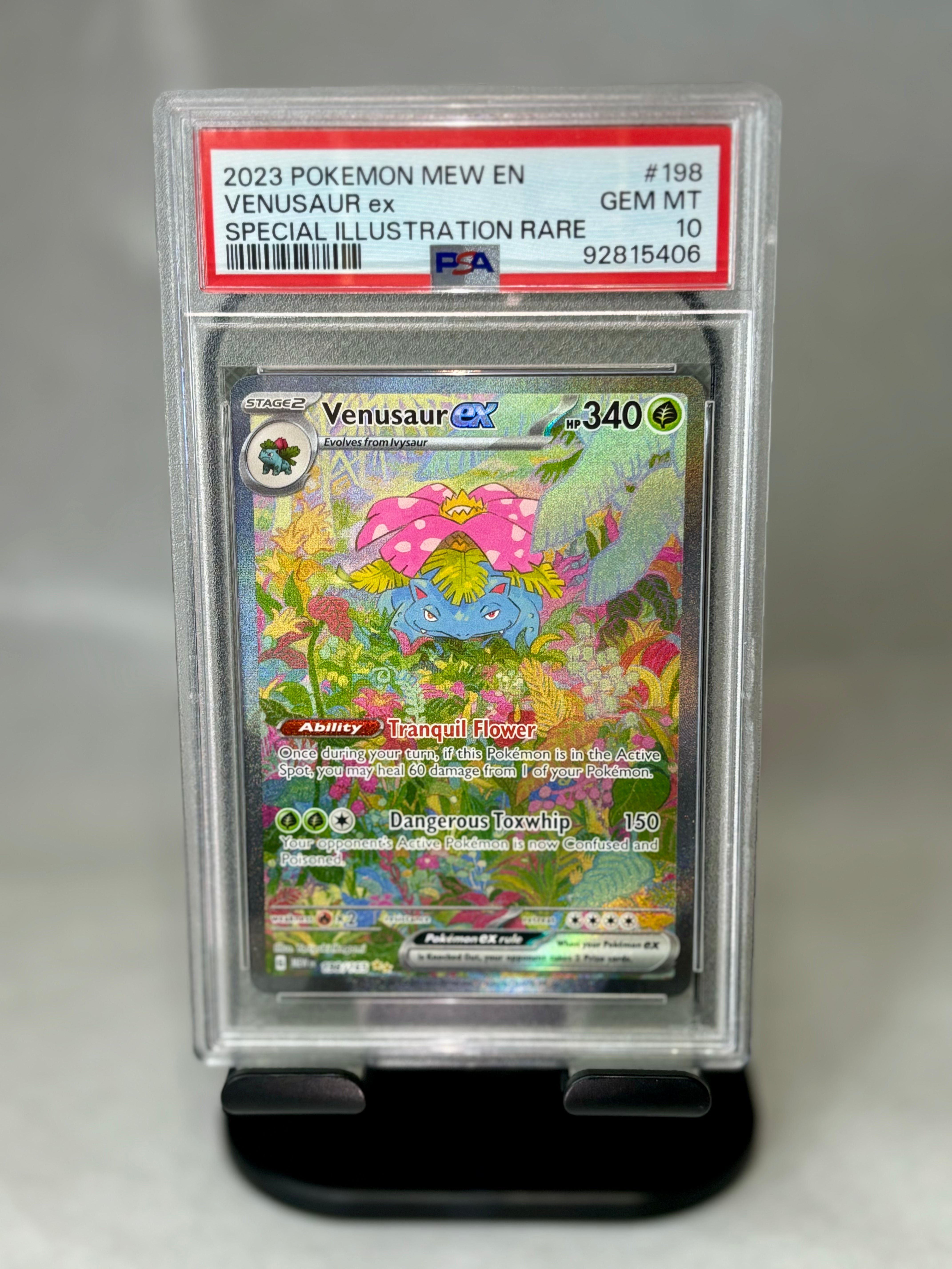 Pokemon 2023 Pokemon 151 Scarlet & Violet Venusaur ex SIR 198/165 PSA 10 Gem Mint