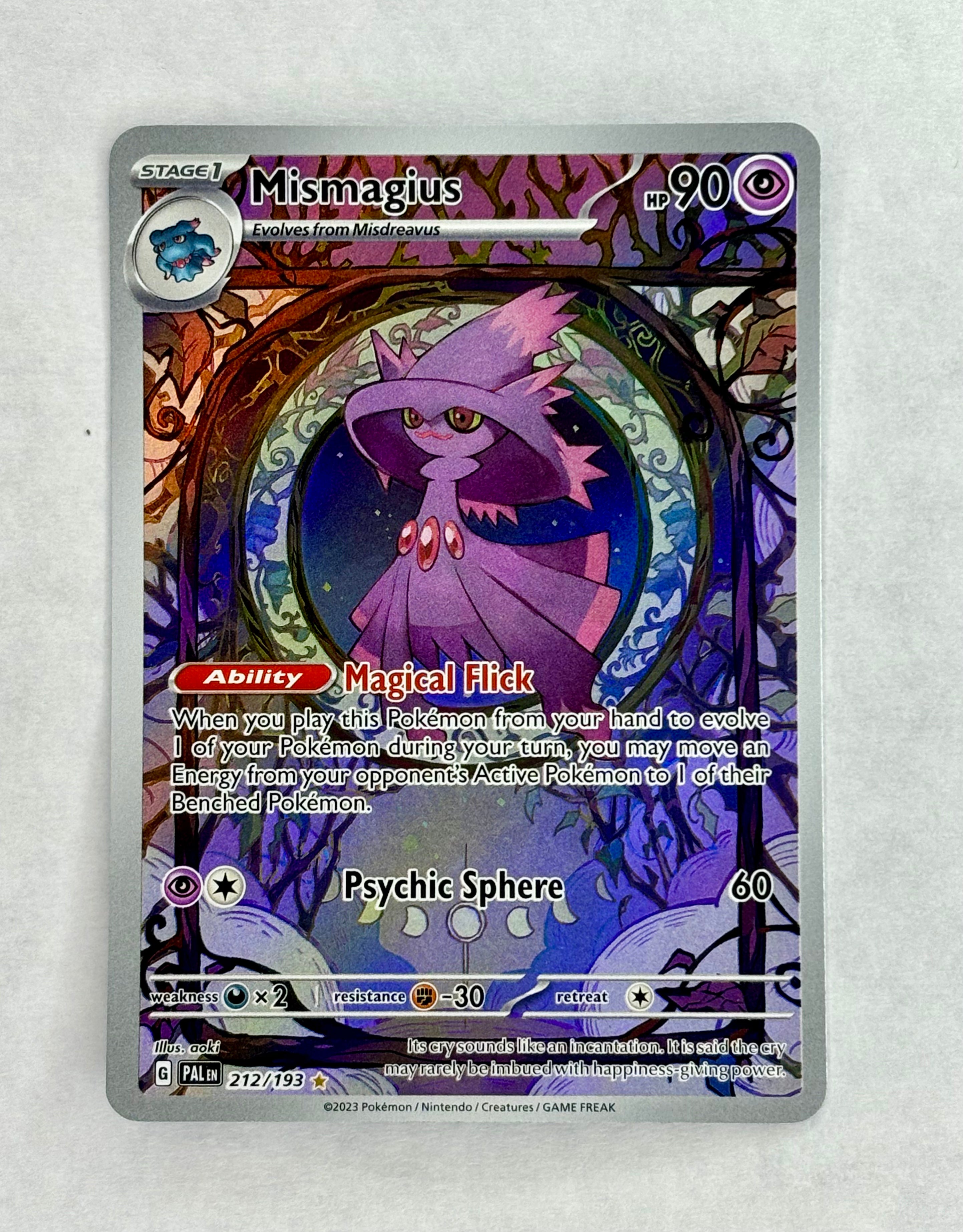 Pokemon Mismagius - 212/193 Paldea Evolved (NM/M)