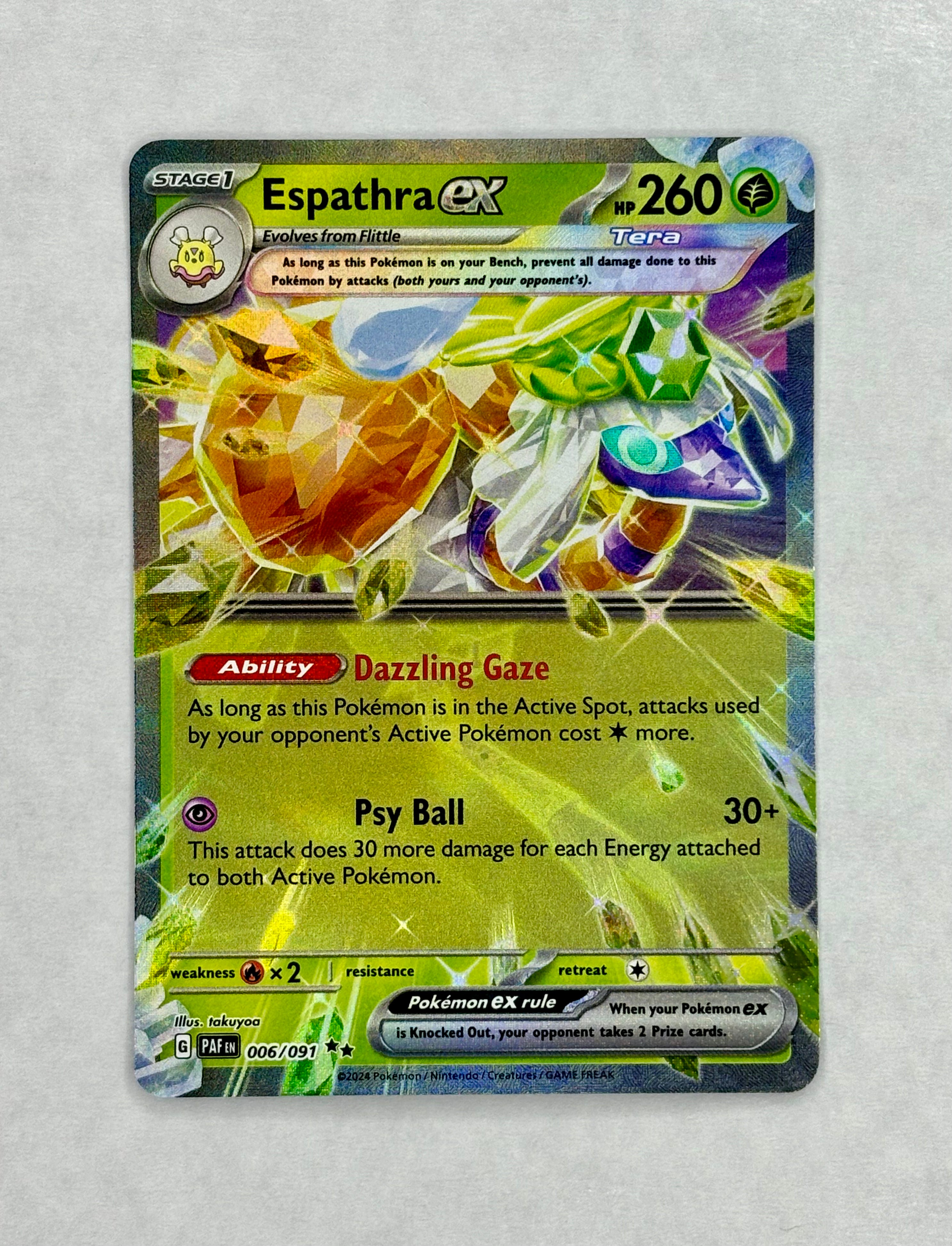 Pokemon Espathra ex - 006/091 - SV: Paldean Fates (NM/M)