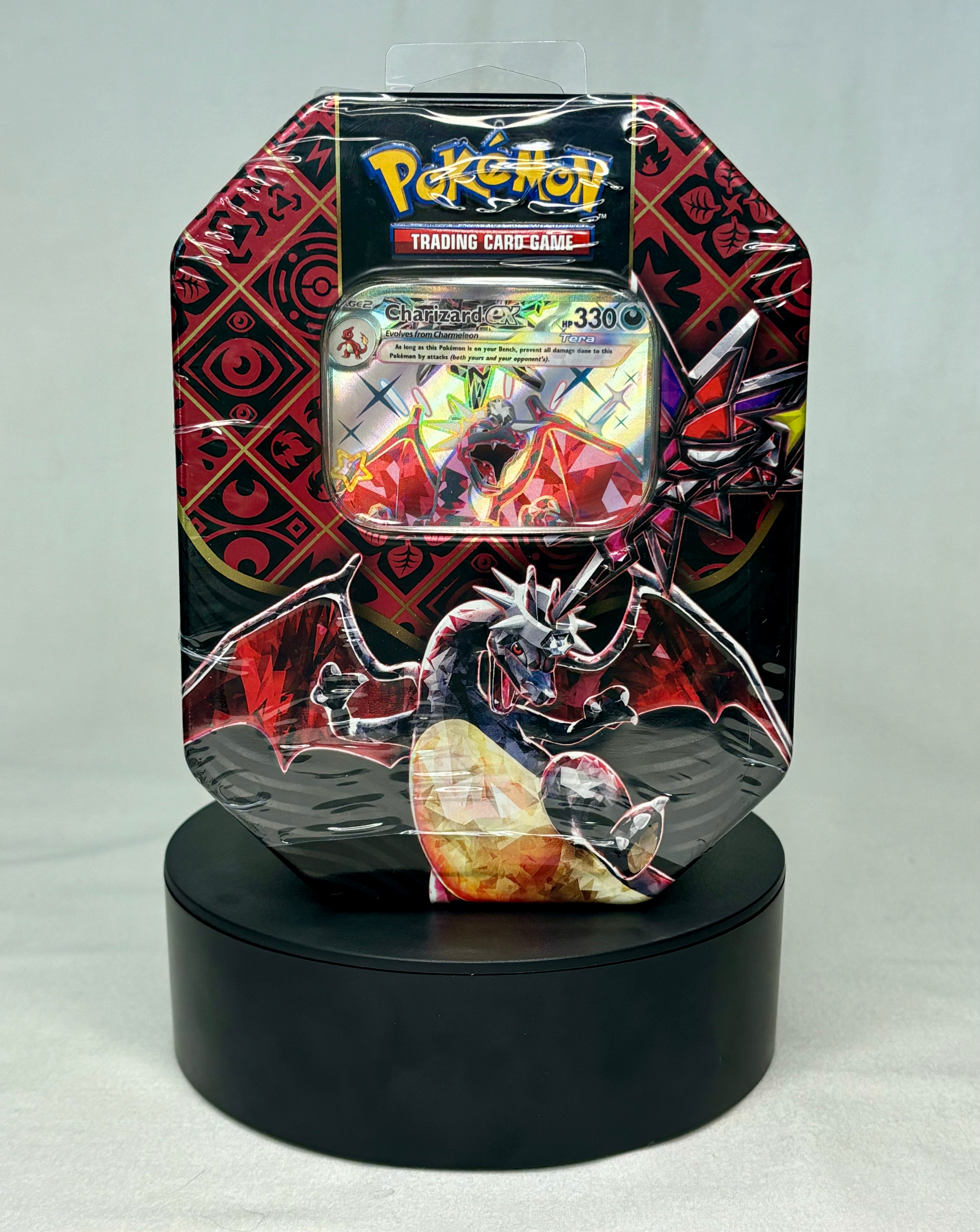 Pokemon Paldean Fates International Charizard ex Tin