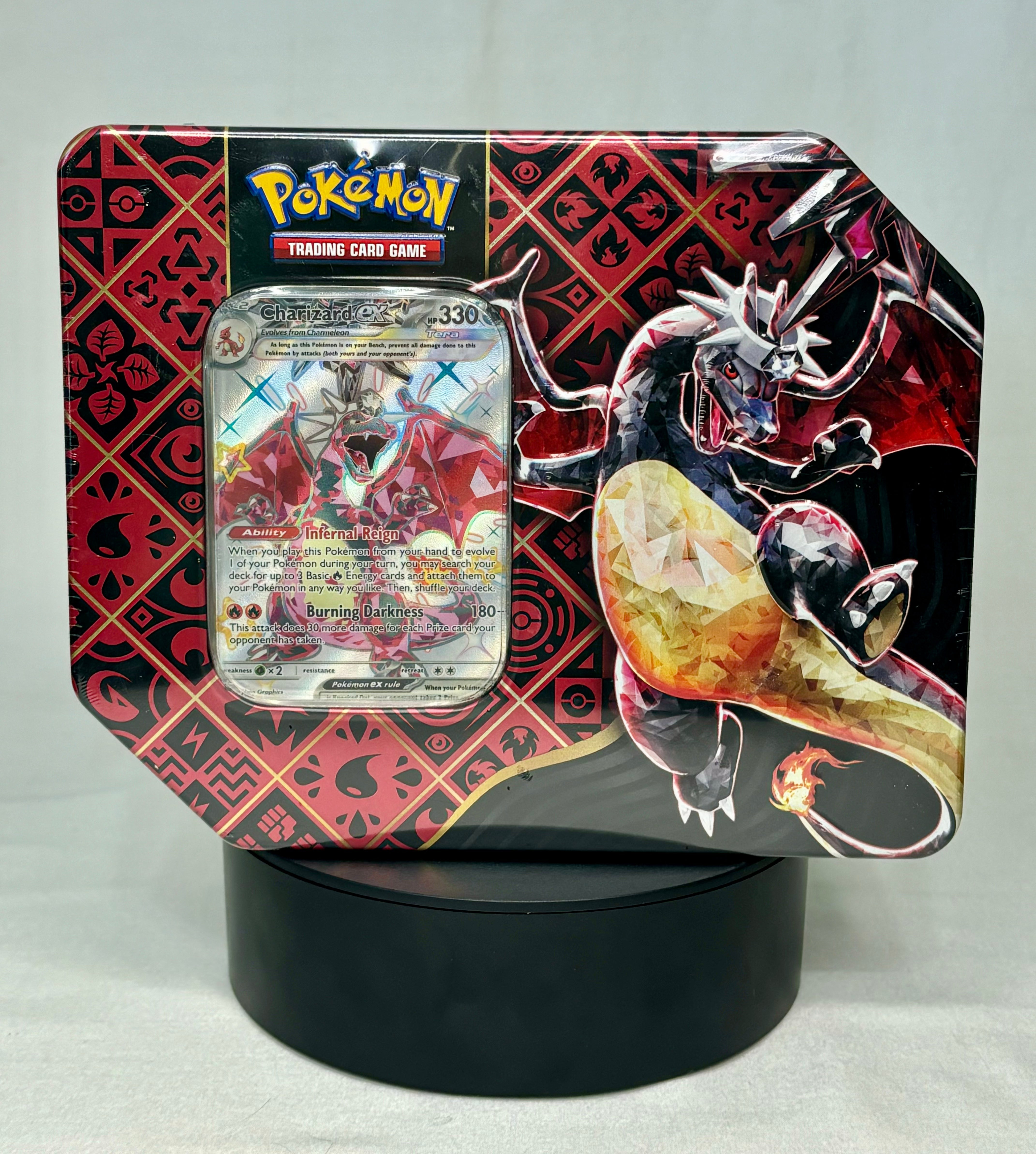 Pokemon Paldean Fates Charizard ex Tin