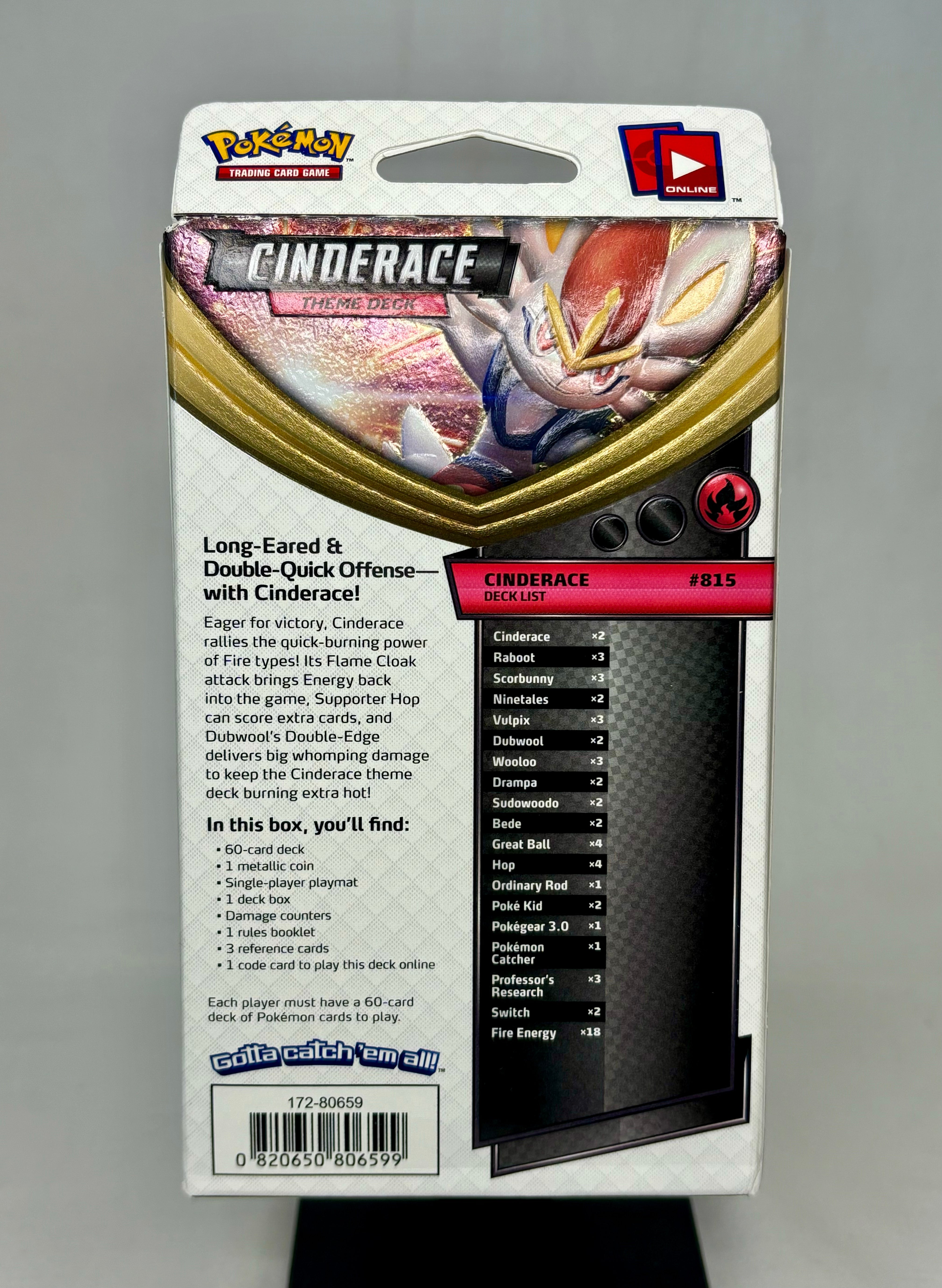 Pokemon Cinderace Sword & Shield Theme Deck