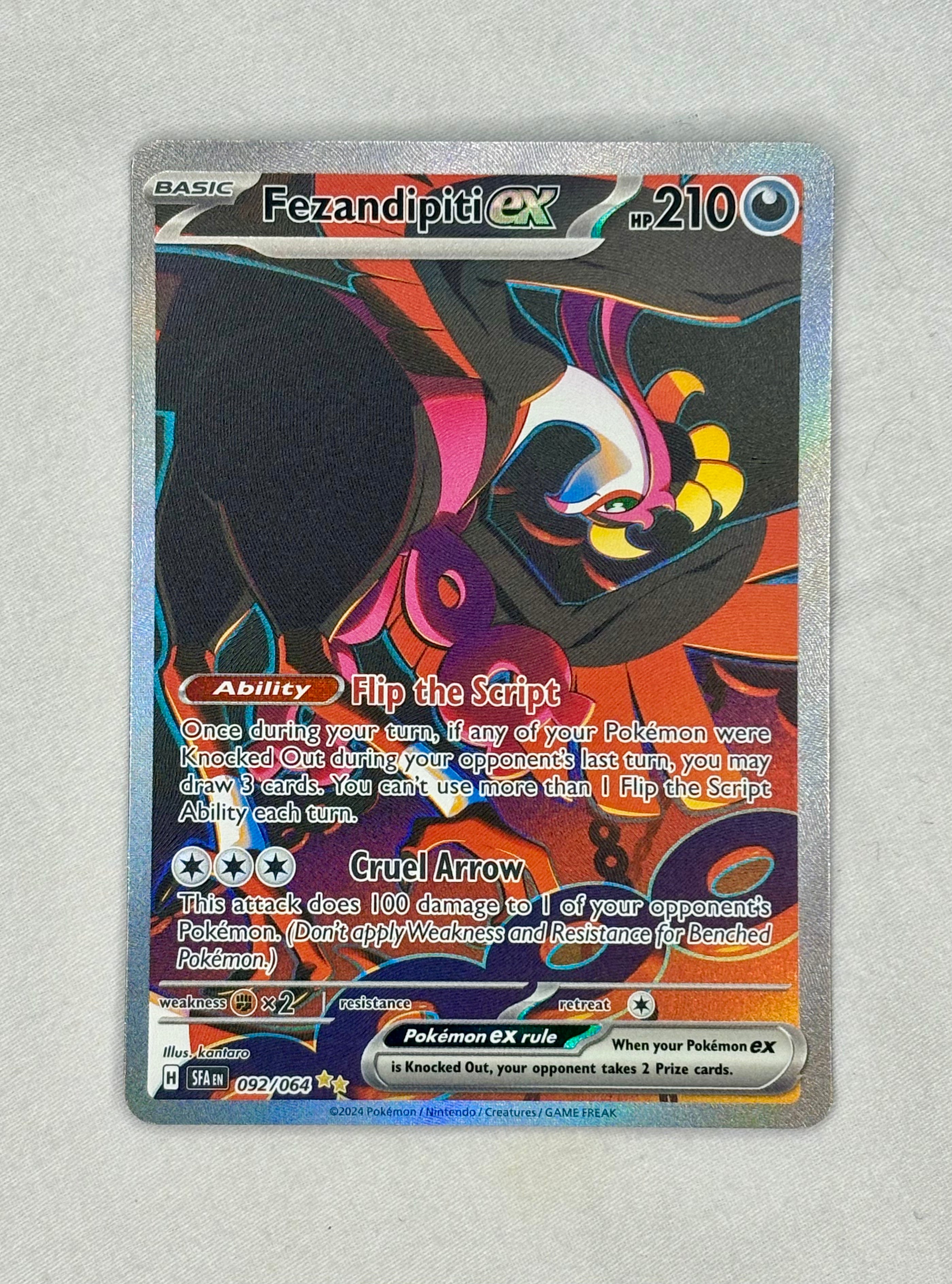 Pokemon Fezandipiti ex - 092/064 - SV: Shrouded Fable (NM/M)