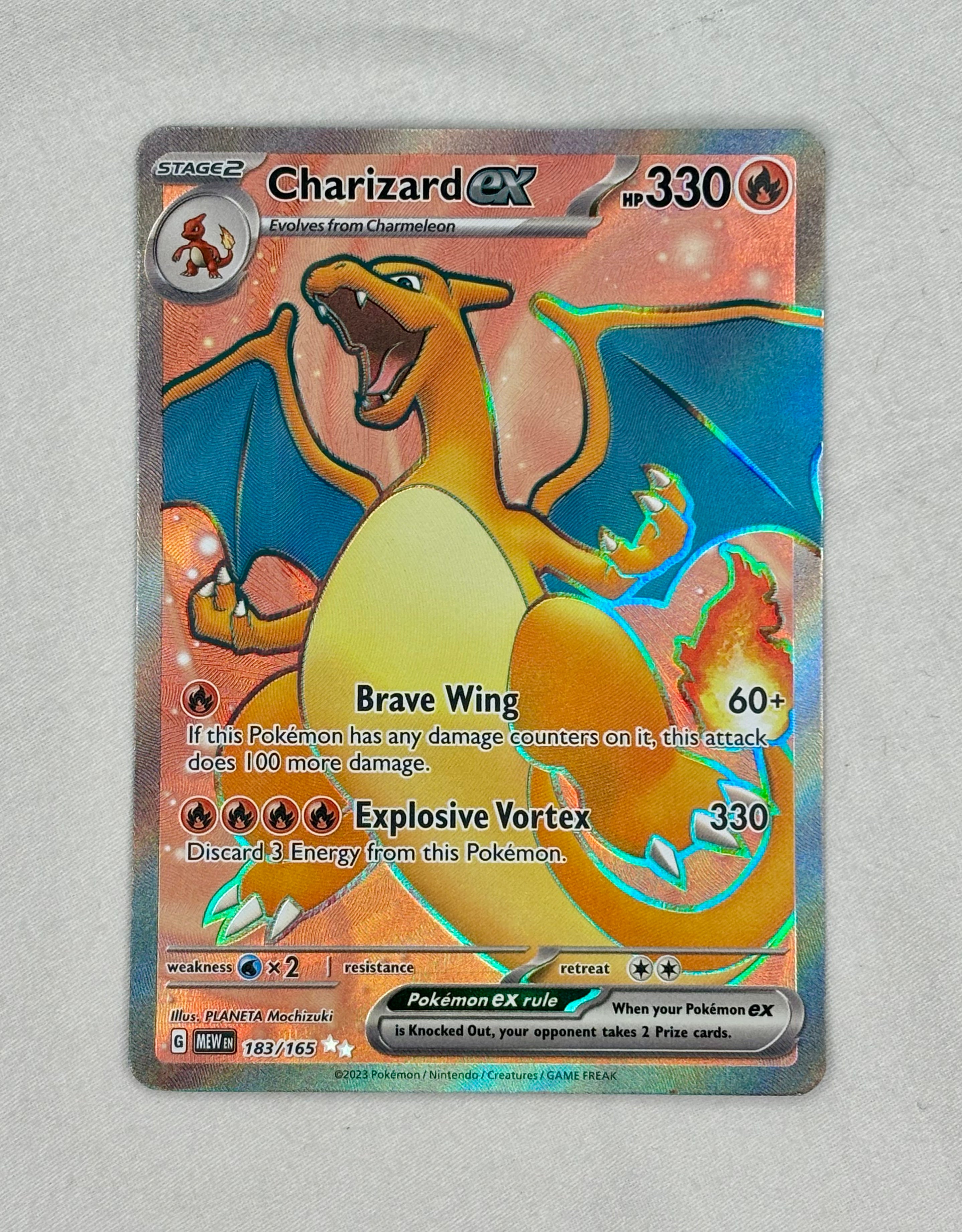 Pokemon Charizard ex - 183/165 - SV: Scarlet & Violet 151 (NM/M)