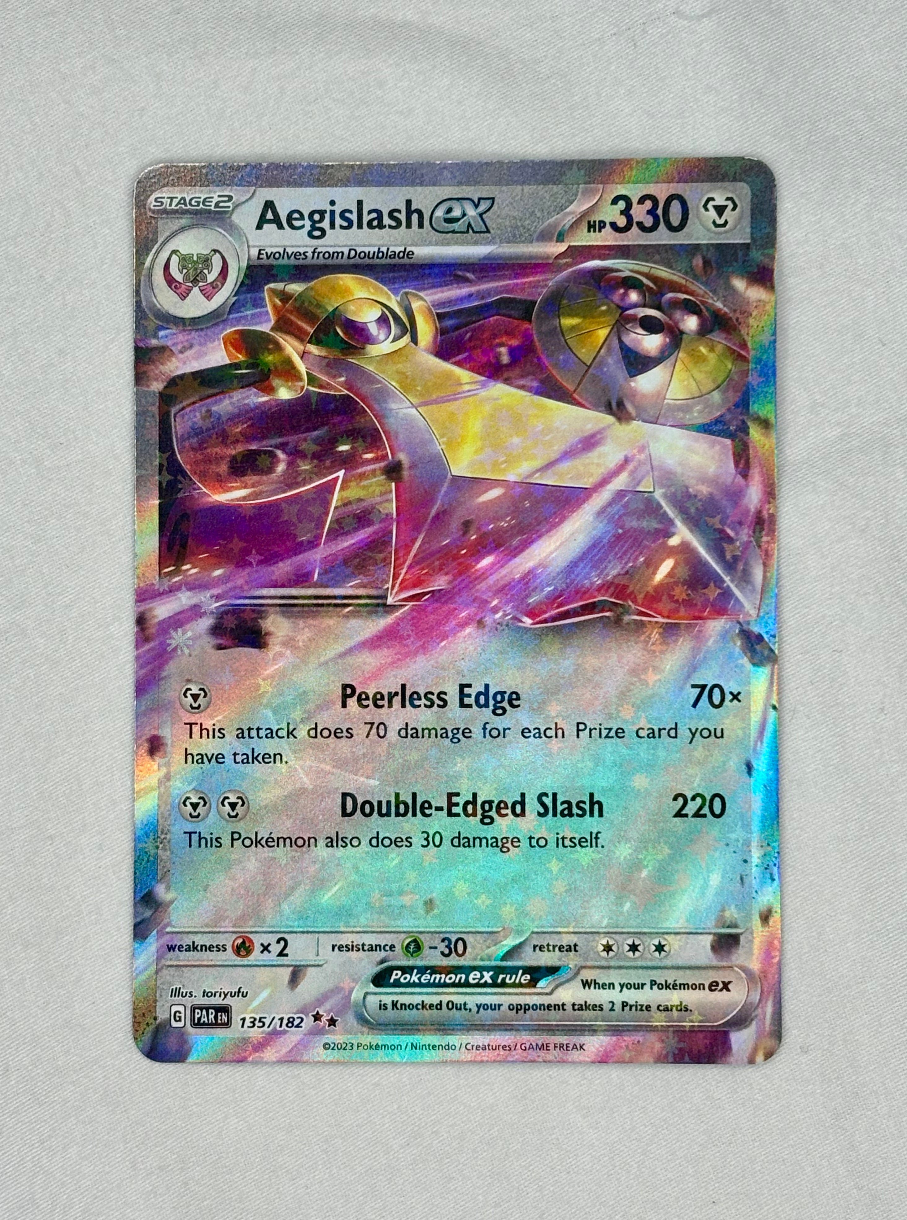 Pokemon Aegislash ex - 135/182: Paradox Rift (NM/M)