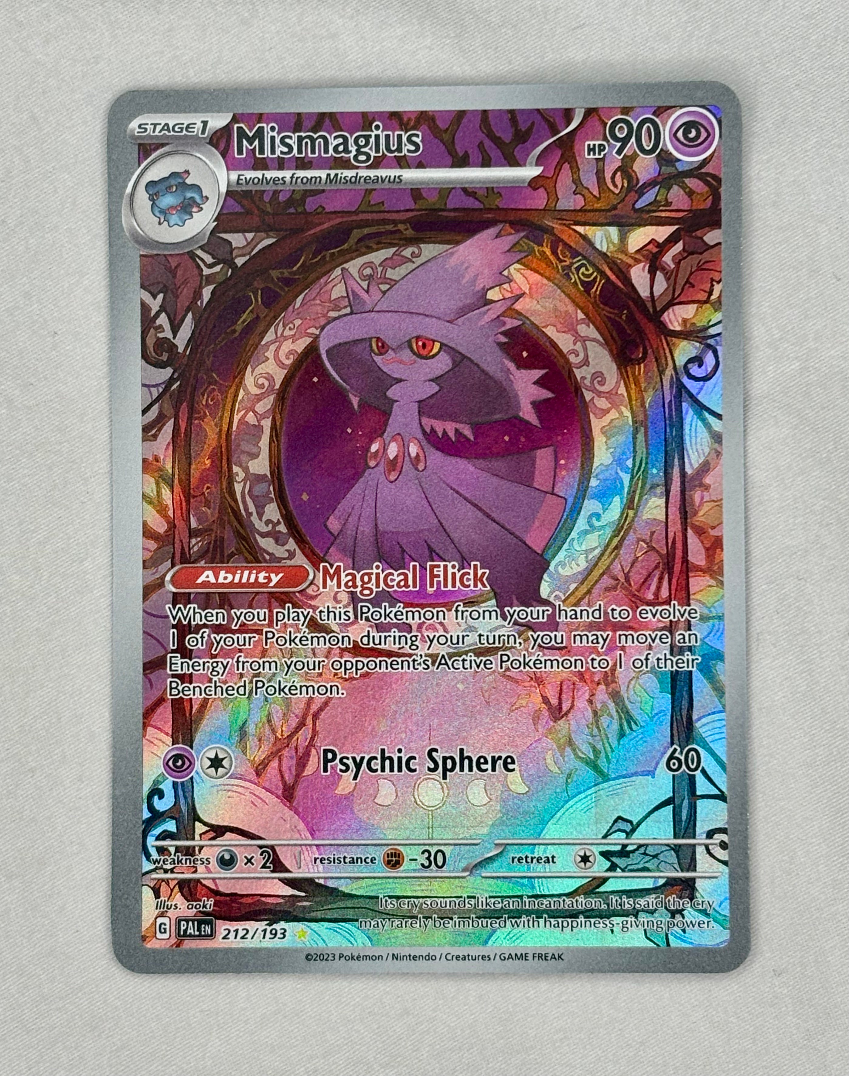 Pokemon Mismagius - 212/193 Paldea Evolved (NM/M)