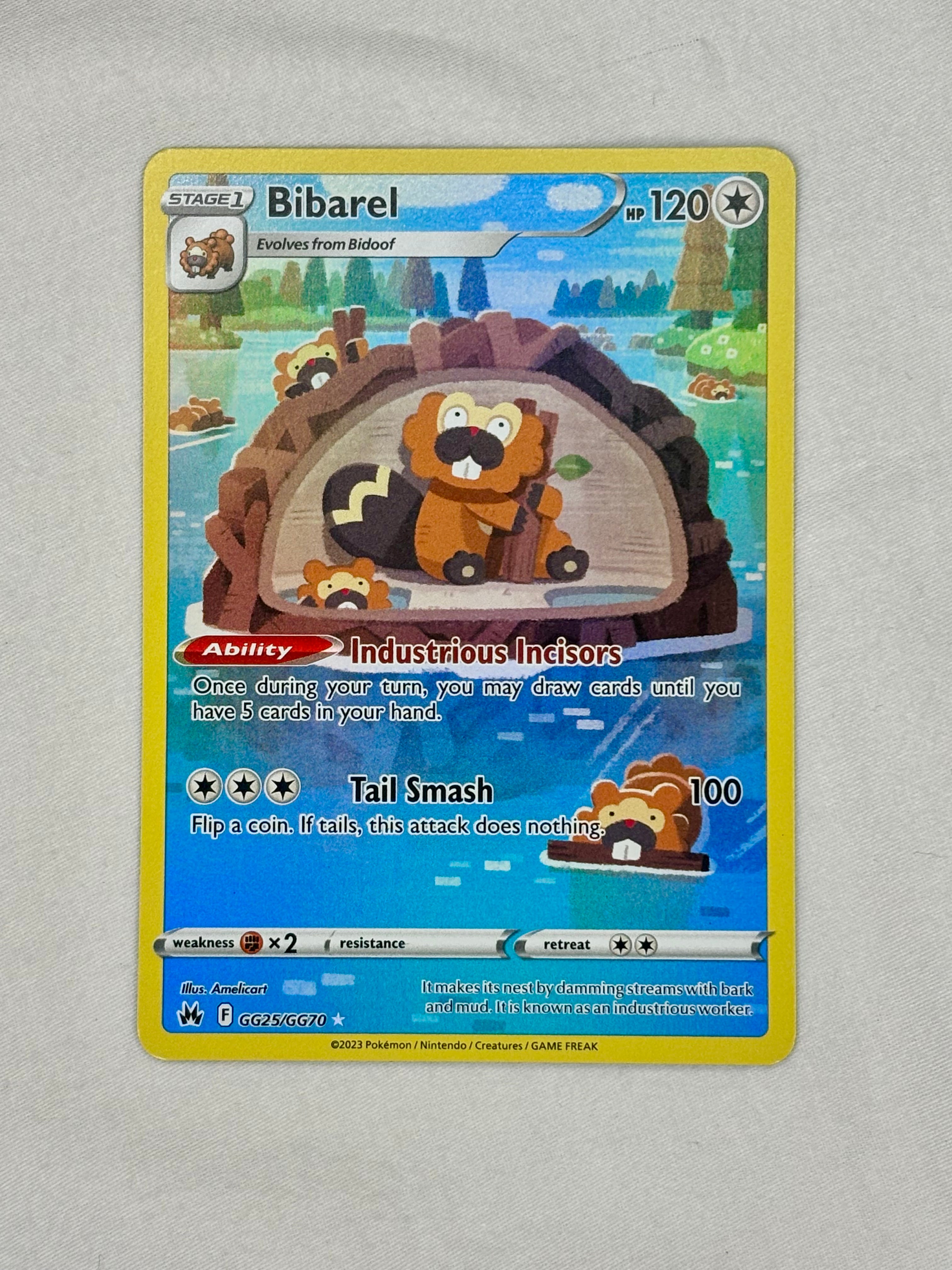 Pokemon Bibarel - Crown Zenith: Galarian Gallery (NM/M)