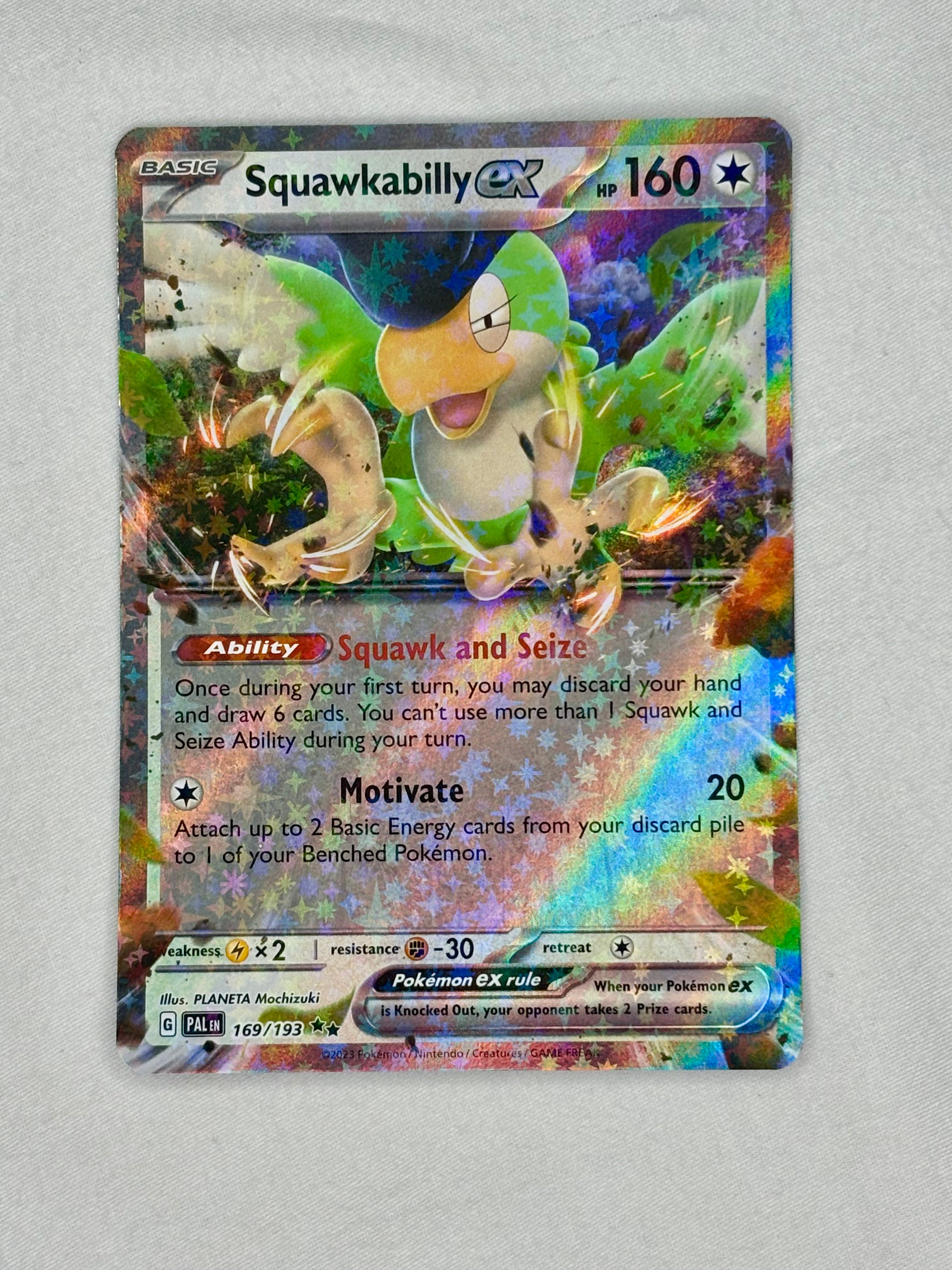 Pokemon Squawkabilly ex - SV02: Paldea Evolved (NM/M)