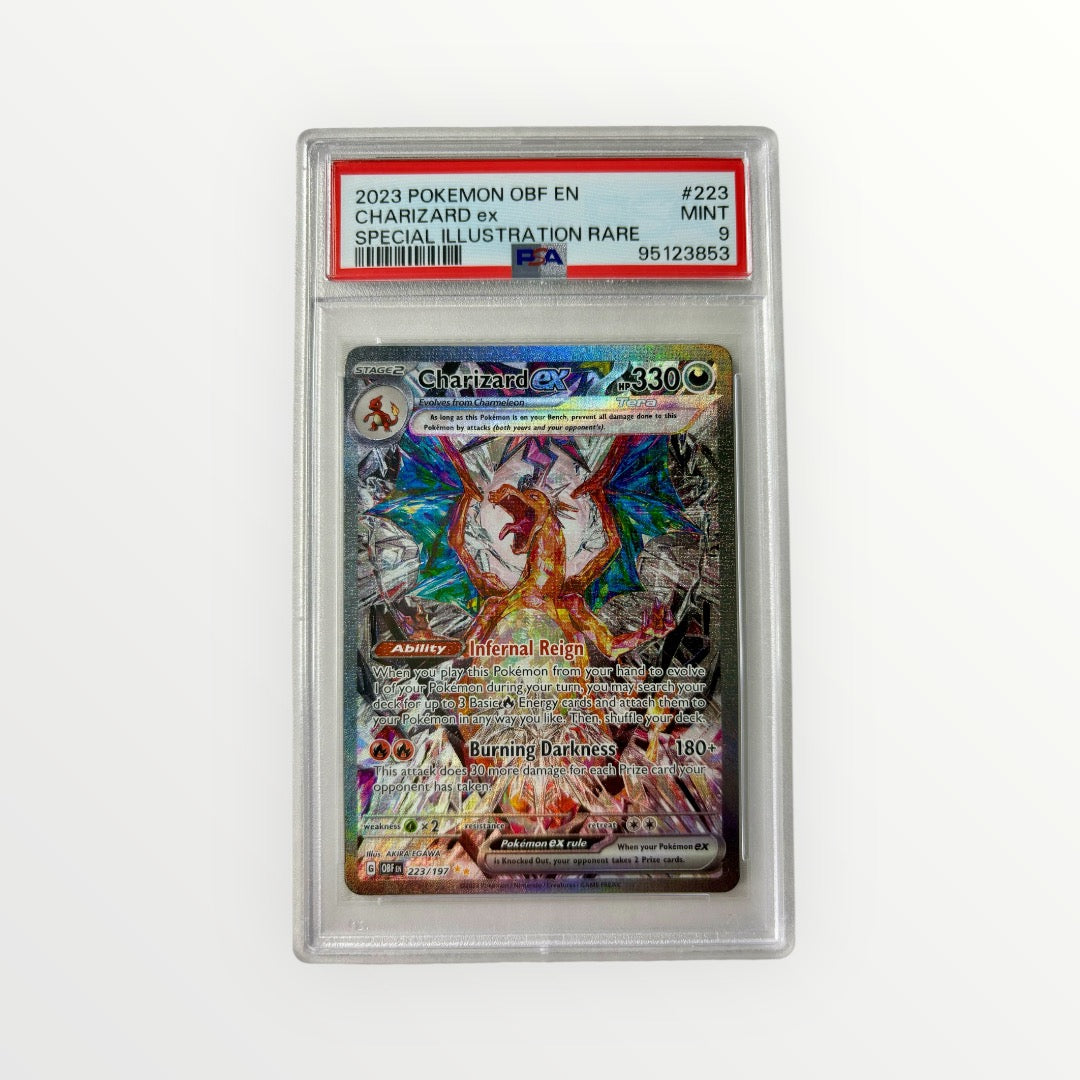 Pokemon Charizard ex - 223/197 - SV03: Obsidian Flames PSA 9