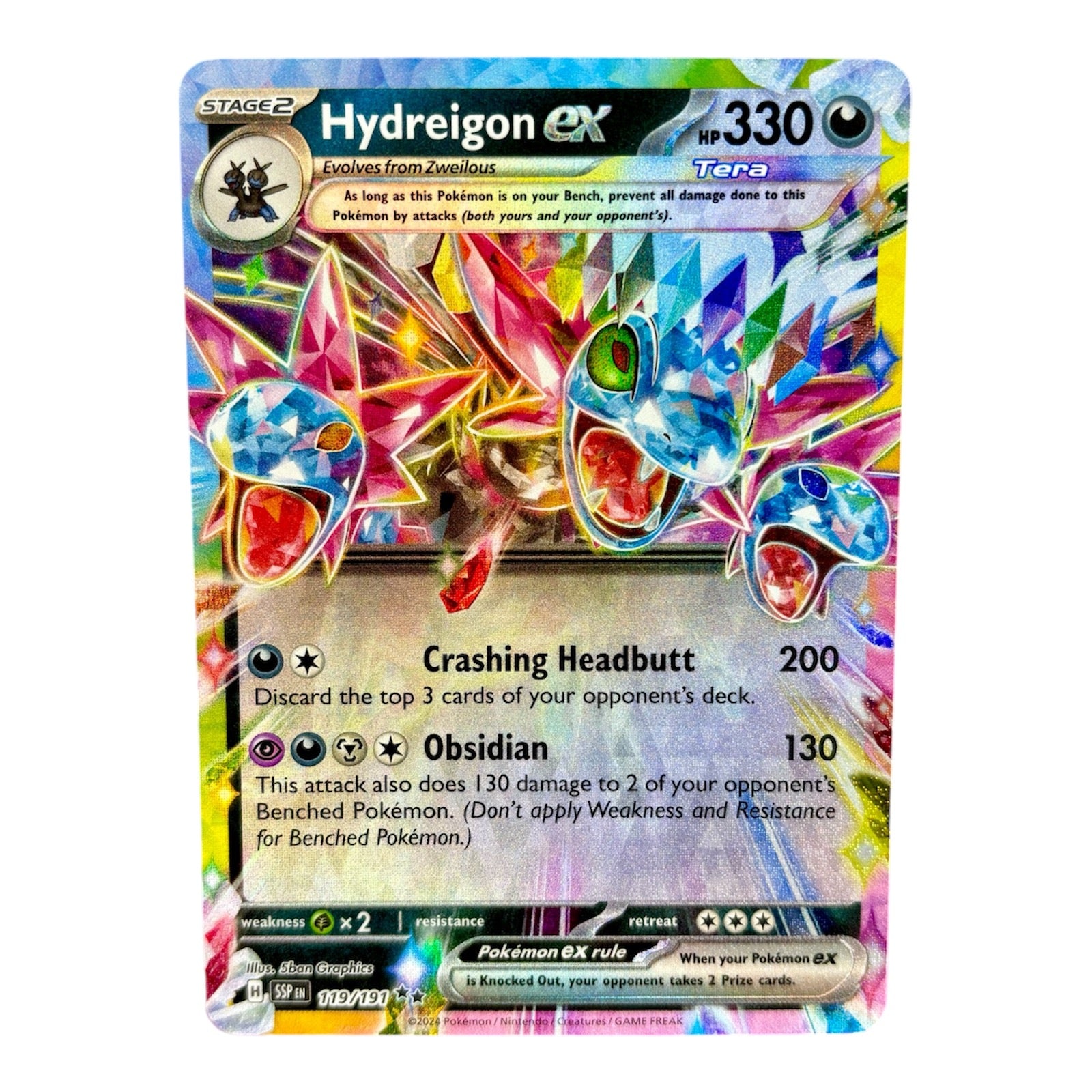 Pokemon Hydreigon ex - 119/191: Surging Sparks (NM/M)