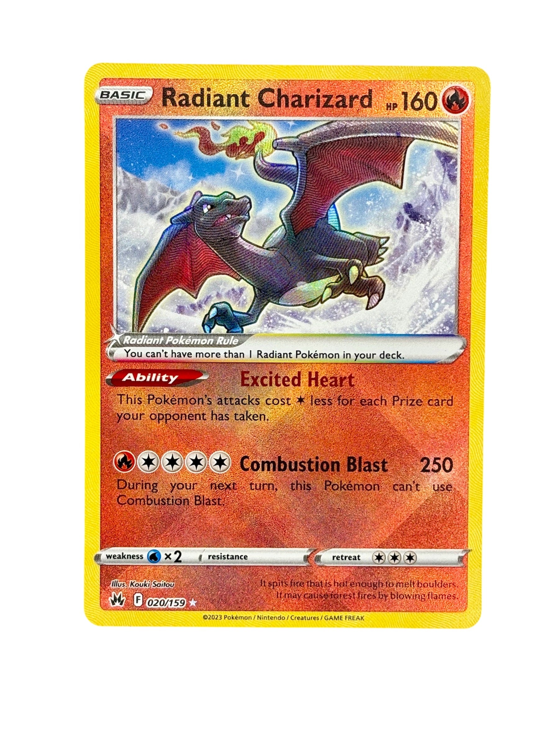 Pokemon Radiant Charizard - Crown Zenith 20/159 (NM/M)