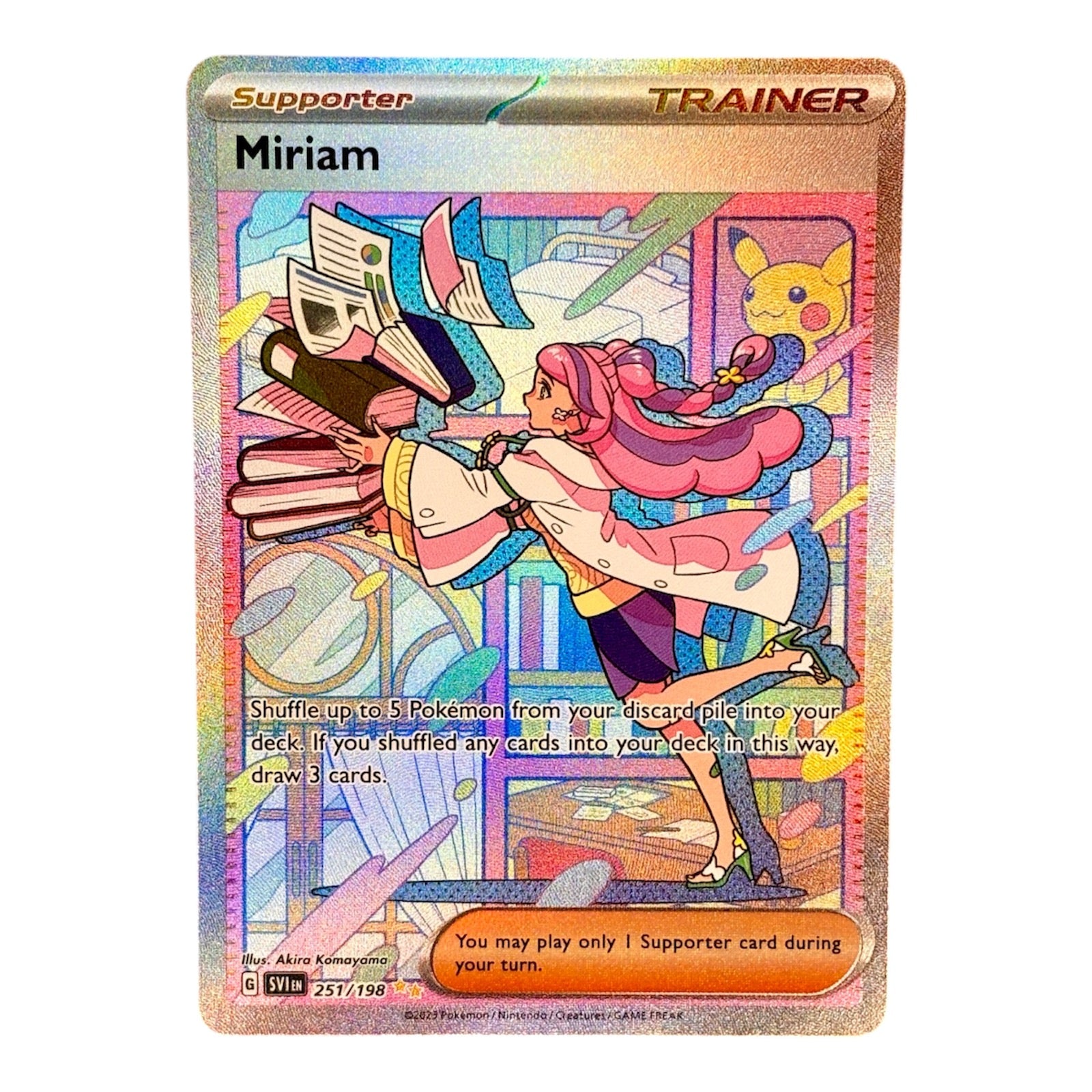 Pokemon Miriam - 251/198: Scarlet & Violet Base Set (NM/M) OV Games LLC Pokemon Miriam - 251/198: Scarlet & Violet Base Set (NM/M) OV Games LLC