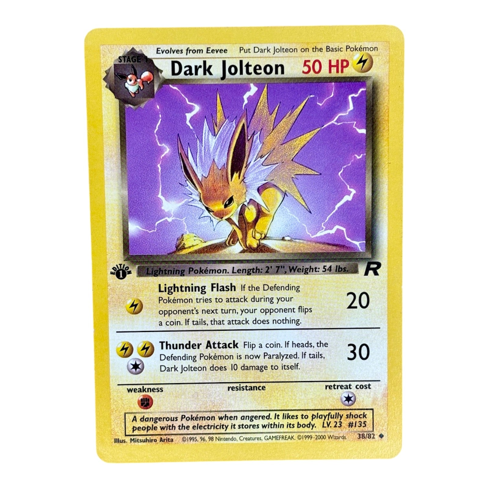 Pokemon Dark Jolteon - Team Rocket 38/82 (LP)